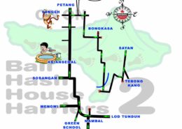 Bali Hash House Harriers 2 BHHH2 Next Run Map #1371 Taman Mumbul Sangeh 5-Mei-18