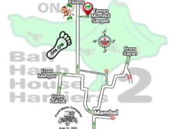 Bali Hash House Harriers 2 BHHH2 Next Run Map #1377 Taman Mumbul Sangeh