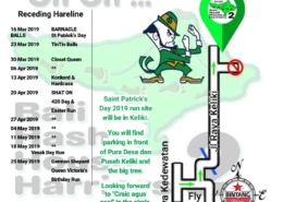 Bali Hash 2 Next Run Map #1416 Keliki St Patricks Day