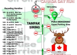 Bali Hash 2 Next Run Map #1431 Pura Mengening Tampaksiring Canada Day Run