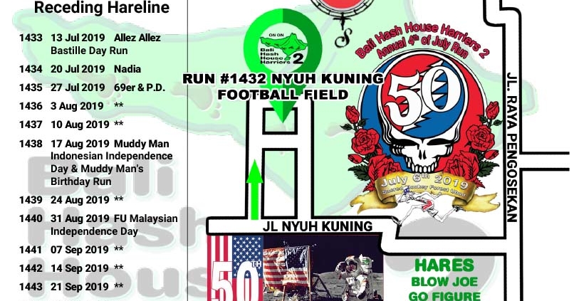 Update: Bali Hash 2 - 4th of July 2019 Run Starts 3:30PM