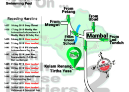 Bali Hash 2 Next Run Map #1436 Kolam Renang Tirtha Yasa Mambal