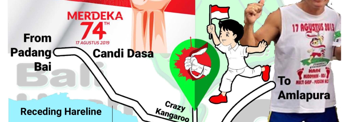 Bali Hash 2 Next Run Map #1438 Hari Merdeka Run Candi Dasa