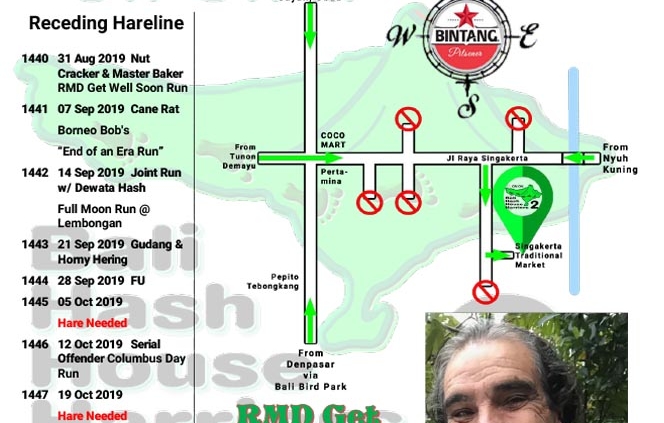 Bali Hash 2 Next Run Map #1440 Pasar Adat Singakerta