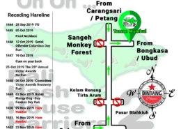 Bali Hash 2 Next Run Map #1443 Taman Mumbul Sangeh