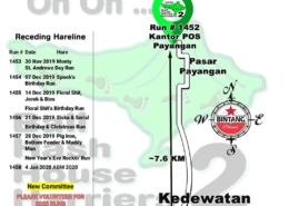 Bali Hash 2 Next Run Map #1452 Kantor POS Payangan