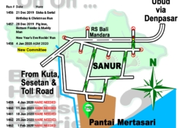 Bali Hash 2 Next Run Map #1455 Pantai Mertasari Sanur Denpasar