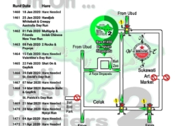 Bali Hash 2 Next Run Map #1459 Br. Apuan Singapadu