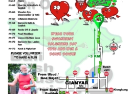 Bali Hash 2 Next Run Map #1464 Demulih Susut Gianyar Valentine Day Run