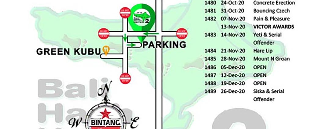 Bali Hash 2 Next Run Map #1476 Green Kubu