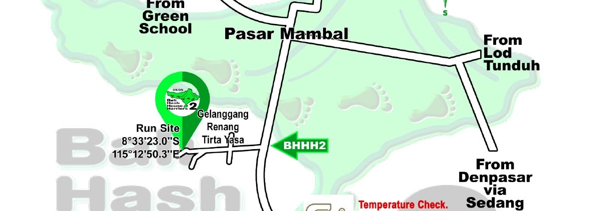 BHHH2 Next Run Map #1489 Mambal Swimming Pool 3-Apr-21