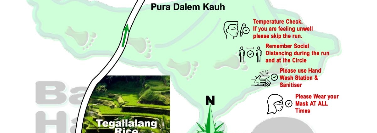 Bali Hash 2 Next Run Map #1490 Pura Dalem Kauh 10-Apr-21