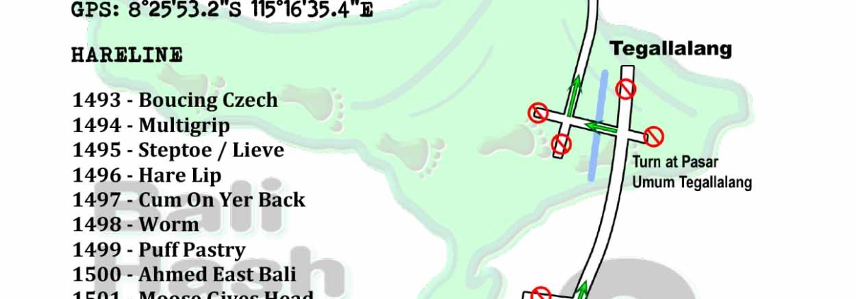 Bali Hash 2 Next Run Map #1492 Happy Swing Tegallalang 24-Apr-21