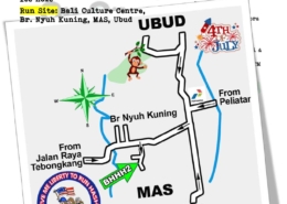 Bali Hash House Harriers 2 Next Run Map Run #1504 Sat 9th Oct 2021