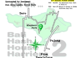 Bali Hash 2 Next Run Map #1507 Lembu Putih Taro Saturday 30-Oct-2021