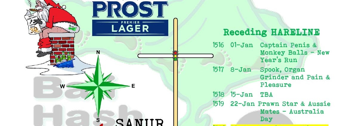 Bali Hash 2 Next Run Map #1515 Sunday Run Hatten Wine Sanur