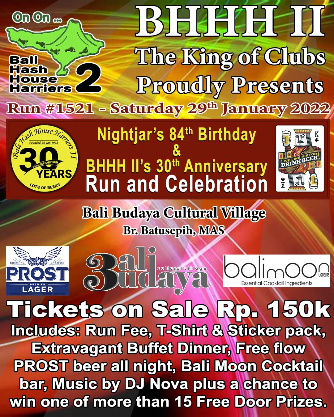 30th Anniversary Nightjar Birthday Run Bali Busaya Cultural Center Bali Hash 2 Trash